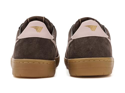 Image of Gola, Women's, Hawk Suede 86, Mocha /Chalk Pink /Gum, 6.5, Medium