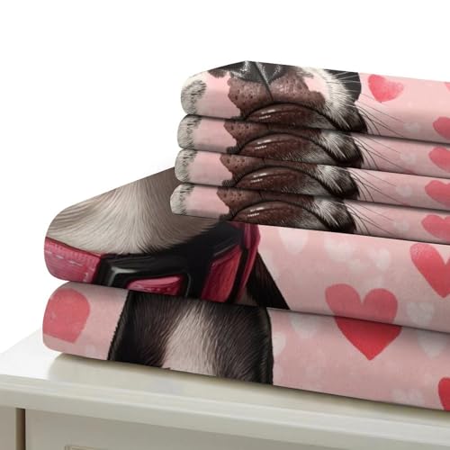 Housse de couette Boston Terrier fermeture éclair pour lit simple - 7