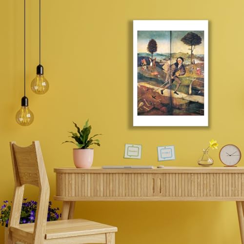 Impression Hieronymus Bosch Le Pedlar affiche d'art poétique format medium finition mate