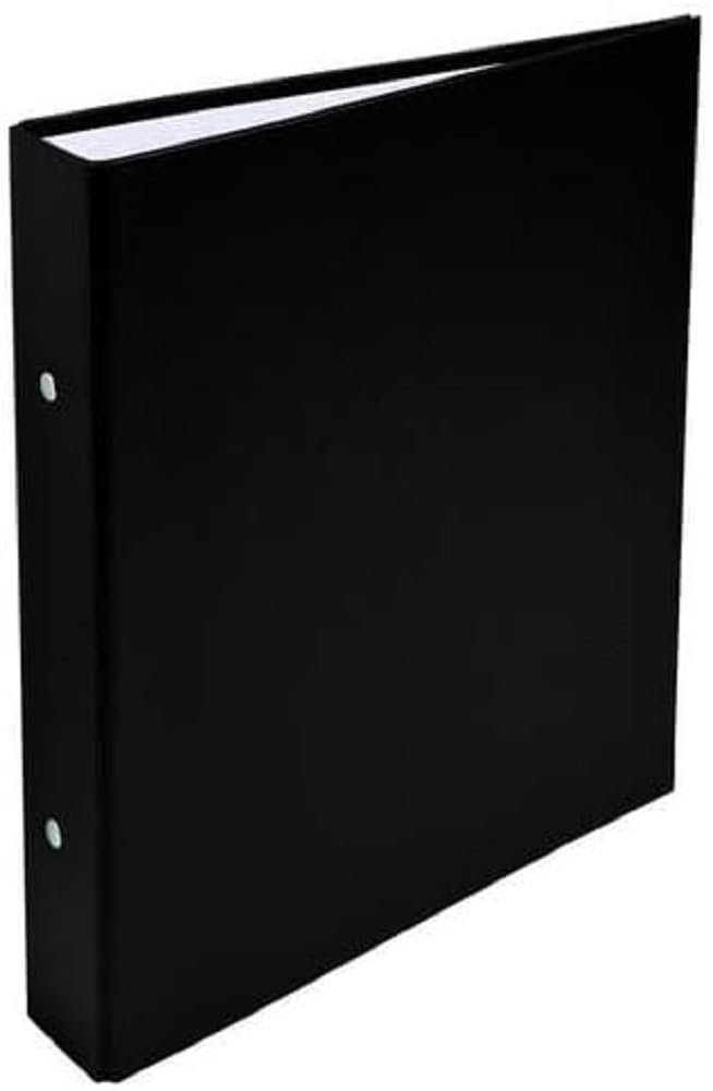 Exacompta - Réf. 51071E - Carton de 20 classeurs rigides PP - 2 anneaux ronds diamètre 25 mm - Dos 40 mm - Dimensions extérieures : 23x21 cm - Format à classer A5 - Coloris : noir
