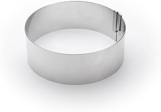 DE BUYER 3040.02 Edelstahl ausziehbarer Kreis Ø 18 bis 36 cm Höhe 6,5 cm