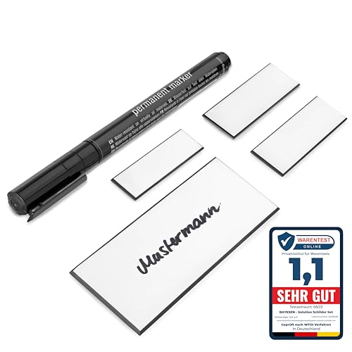 Premium Schilder Set zum Beschriften aufkleben Namensschild, Haustür...