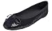 Feversole Ballerina in Paillettes Luccicanti Colorata con Cuscino in Memory Foam per amaretti da Donna Nero Taglie 38