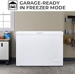 Kenmore Deep Freezer - Chest Freezer, 1 Basket, Garage Ready, Meat Storage, Front Drain, Congelador For Home, Apartment, Basement, Dorm, Shed, Cottage, Manual Defrost, Stand Up, 8.7 Cubic Feet, White