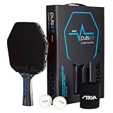 STIGA Set da Ping Pong Pulse Box II 3-star Cybershape - Racchetta da Ping Pong ITTF 3 Stelle + 2 Palline + Polsino
