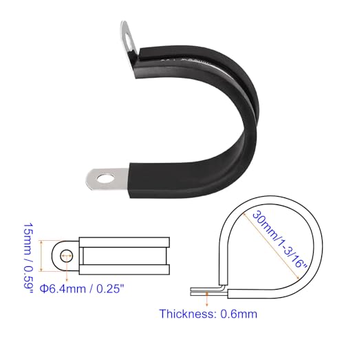 MACHSWON 24Pcs 1-3/16 Inch(30mm) Cable Clamp - Image 2
