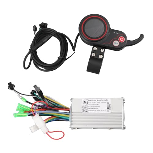 Tbest Controller, Bürstenloser Motorregler Brushless Motor Controller Geschwindigkeitsregler LCD Display Bedienfeld mit Schalthebel Zubehör für & Scooter(36V)