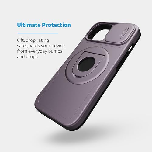 Coque iPhone 15 violette pour éviter les rayures de l'appareil photo