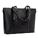 BROMEN Femmes Sacs à Main pour Ordinateur Portable 15" Designer Sac à Bandoulière Fourre-Tout Grande Sacs portés Main Noir