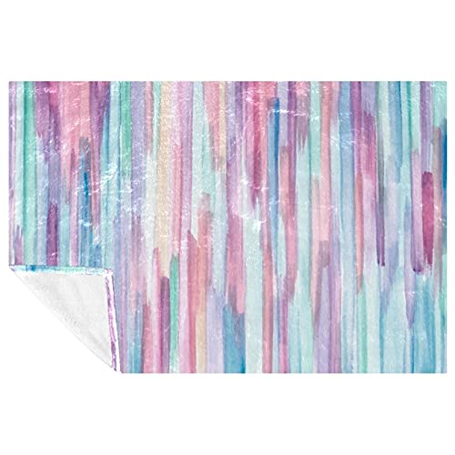 Plaid de lit haut de gamme avec finitions aquarelles élégantes - 2