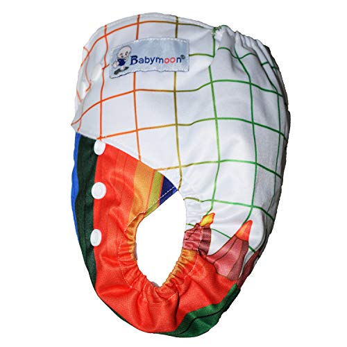 Image of Babymoon (Set of 3-1 Cloth Diaper with 2 5Layesr Bamboo Insert) Premium Adjustable Reusable Washable Cloth Diaper for Baby