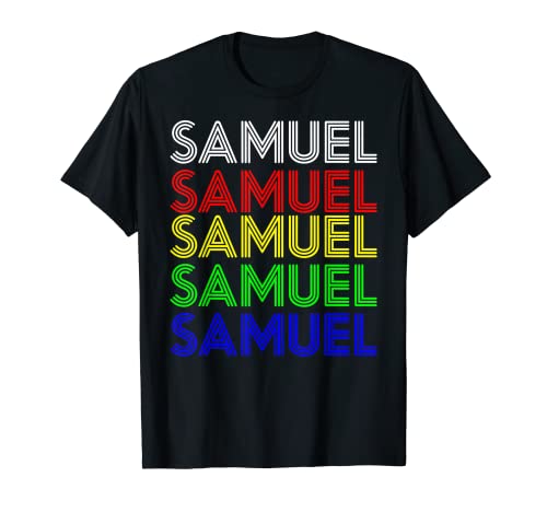 SAMUEL Nombre Personalizado Retro Estilo Vintage Camiseta