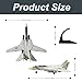 Lwjhzywl 1/72 Scale F-14 Tomcat Model Fighter Jet - Highly Detailed Military Aircraft Display Model, Collectable Plane, for Aviation Enthusiasts and History Fans (Black)