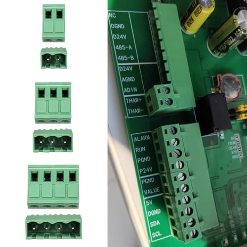 25 Paar 5,08 mm Pitch 2/3/4-polige Schraubanschluss steckbar Terminal Block PCB Mount Screw Klemmenblock Pluggable Schraubklemmenblock Verbinder für Leiterplatte