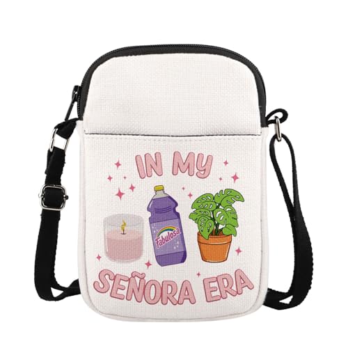 MAOFAED In My Senora Era Crossbody Bag for Women, Mexican Mom Gift, Hispanic Gift, Latina Senora Life Quote(senoraEra)