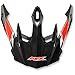 AFX Peak for FX-41DS AT Helmets - Black/Red/White 01321040