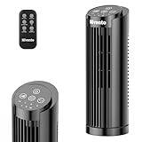 Ventilador de torre de 33 cm, Ventilador de Mesa Silencioso portátil y compacto,Ventilador Pequeña Sin Aspas,...