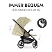 hauck Shop N Care, Olive - Kinderbuggy mit Liegefunktion ab Geburt bis 22 kg, Becherhalter und Snack Tablett, Klein Zusammenklappbar, UV Schutz 50+, XL Korb bis 3 kg