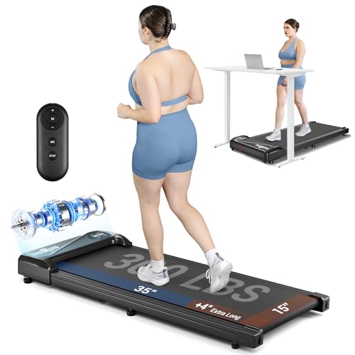 THERUN 2.5HP Fold-Flat Walking Pad Under-Desk Treadmill (265 lbs capacity)