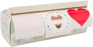 Loveria Pegatinas grandes en forma de corazón, 150 pegatinas grandes en 3 colores, 50 pegatinas por color, ideales para bodas, regalos, cartas, postales, San Valentín, 4,5 cm