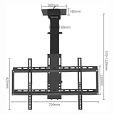 Electric Ceiling TV Mount - Floor TV Stand with Automatic Lift, Remote Control & Switch, Fits 26-43 Inch TVs, Two Installation s, Adjustable Height - Image 2