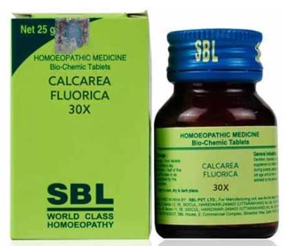 Shophomeo® SBL Calcarea Fluorica 30X Tabs (Dietary Supplement) | 25 Grams X 2 Bottle