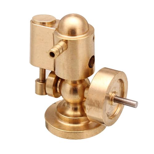 Dampfmaschine Bausatz Erwachsene, Mini-Einzylinder-Reinkupfer-Dampfmaschine Generator Modell Dampfbetriebenes Mechanisches Set für Motorleistung am Schiffsmodell