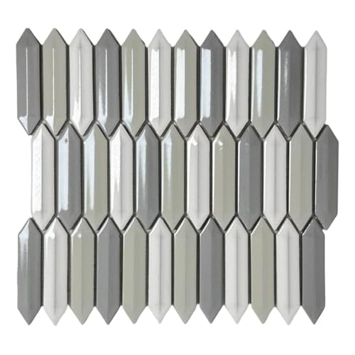 Tenedos Waterfall Picket 3D Porcelain Wall Tile for Kitchen Backsplash,