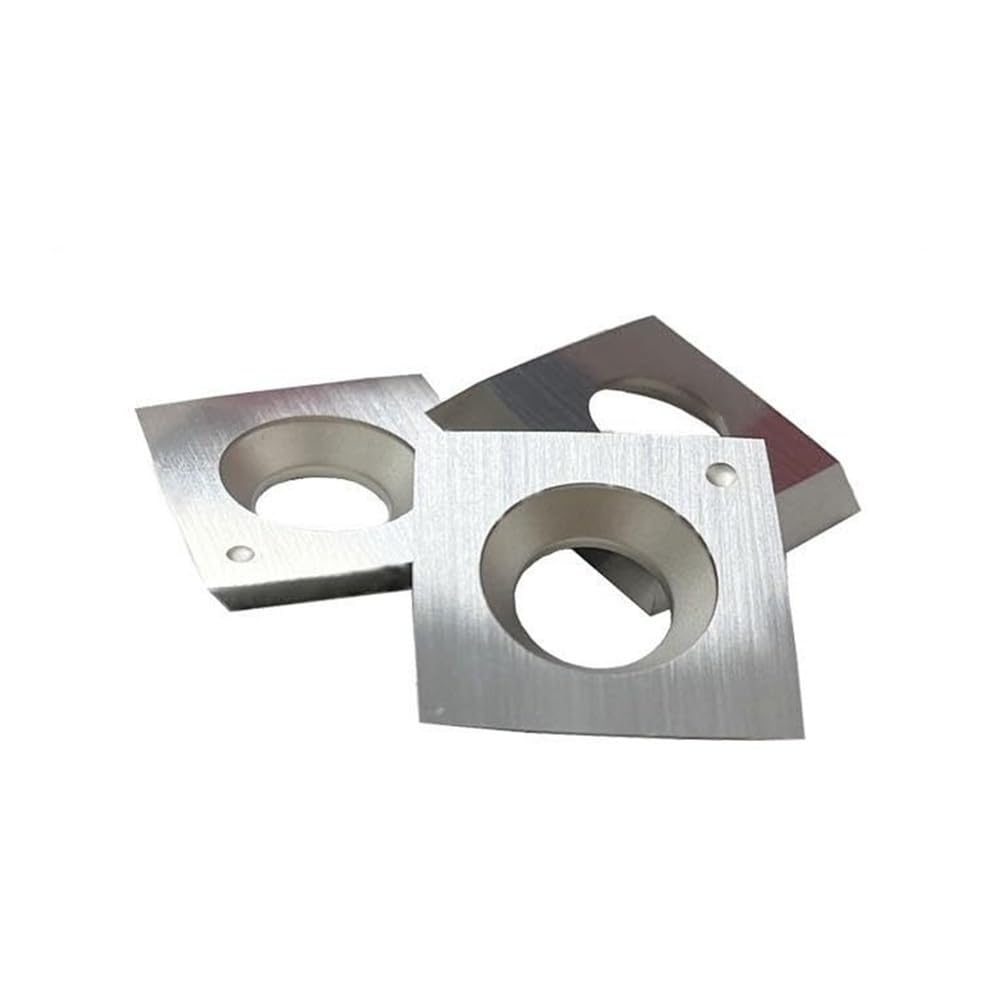 10pcs Wood Working Carbide Cutters 15x15x2.5mm, 30° R150mm Radius Face Durability Inserts for Planer
