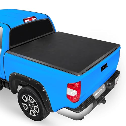 TOMOKA Soft Tri Fold Truck Bed Tonneau Cover Fits 2007-2026 Toyota Tundra 5.5 FT Bed(with Trail Special Edition Storage Boxes)