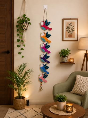 Image of Handmade Birds Latkan Door wall Hanging for Home Decor Garden Balcony Festival Decorative Wall Hanging Home Decoration Item (Pack of 1 Set)