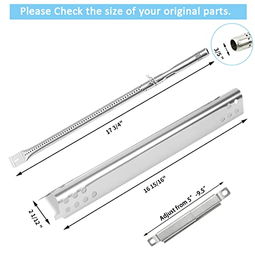 Grill Replacement Parts For Charbroil Performance 5 Burner 463347519, 475 4 Burner 463347017, 463673017, 463376018P2, G470-5200-W1 Burner G470-0004-W1A Heat Plate For Performance 463347519 Gas Grill #TOP1