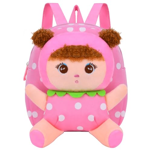 Suerico Cute Toddler Backpack Plush Doll Toy Snack Travel Bag Preschool Shoulder Bag Gift for Kid by Suerico - Used condition - US$8.60