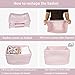 XUANGUO Cotton Rope storage Basket Bins Woven Basket for Organizing Shelves Rectangle Decorative Baskets For storage Clothes Toys Books Towels Square Wicker Nursery basket organizer 3 pack light pink