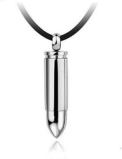 التيتانيوم الصلب الأزياء والمجوهرات رصاصة سلسلة قلادة للرجال