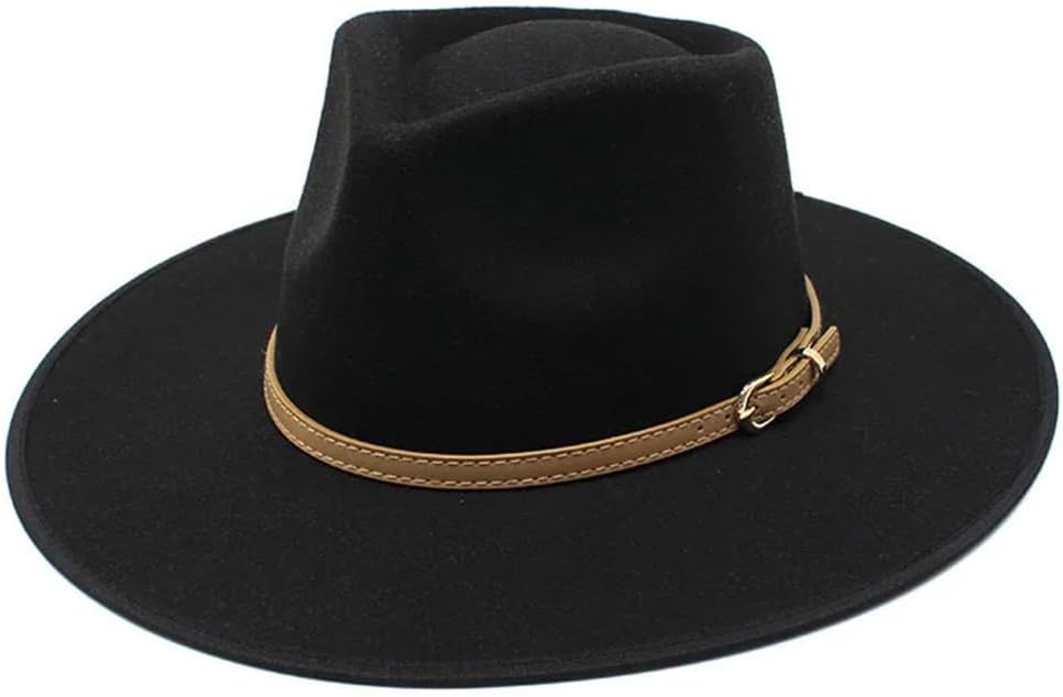 Women Hats Wide Felt Fedoras Hats Wool Vintage Dress Formal Church Hatable Jazz Hats