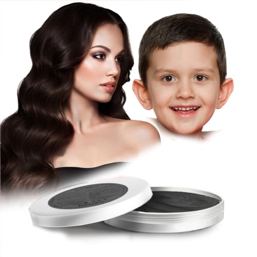 HAIOLORPRO Black Hair Color Wax Washable Temporary Hair Dye for Cosplay