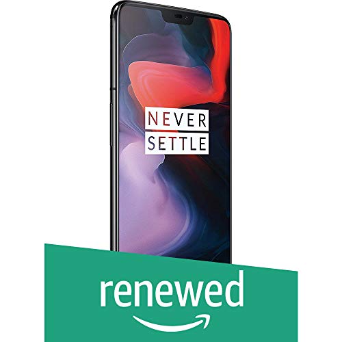 (Renewed) OnePlus 6 (Mirror Black, 6GB RAM, 64GB Storage)