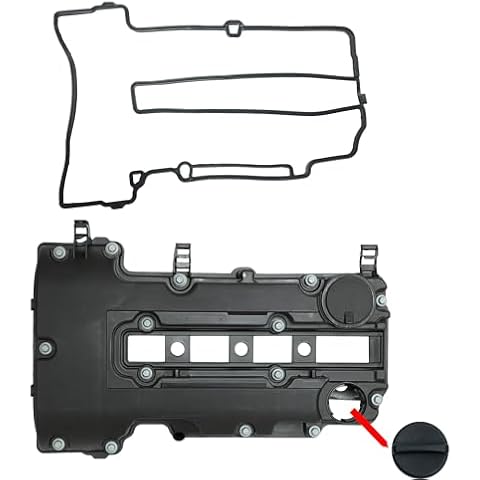 NOVAPARTS Engine Valve Cover with Gaskets & Bolts & Oil Filler Cap Set for 2011-2021 Chevrolet Chevy Cruze Sonic Volt Trax Buick Encore Cadillac ELR 1.4L 264-968 25203036 25198874 55573746 25198498 Cover
