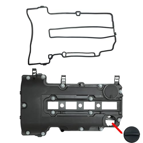NOVAPARTS Engine Valve Cover with Gaskets & Bolts & Oil Filler Cap Set for 2011-2021 Chevrolet Chevy Cruze Sonic Volt Trax Buick Encore Cadillac ELR 1.4L 264-968 25203036 25198874 55573746 25198498 by NOVAPARTS - Used condition - US$22.69