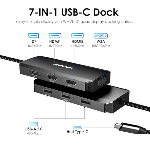 WAVLINK USB C Docking Station for Dell XPS Key Specifications WAVLINK USB C Docking Station for Dell XPS Key Specifications