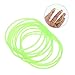 JOINPAYA 10Pcs Glow Dark Silicone Wristbands Luminous Bracelets for Parties Dance Events Daily Wear Comfortable Vibrant Night Luminous Accessories for All Ages