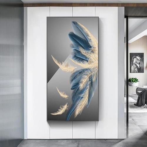 Peinture decoration de la maison plume pour habiller un mur blanc vide