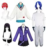[Vipbugo] ガンダム ジークアクス コスプレ セット 『衣装+ウィッグ』 マチュ ニャアン シュウジ・イトウ コスプレ服 日常 制服 コスチューム 仮装 撮影 舞台演出 イベント 文化祭 (ニャアン,L) [並行輸入品]