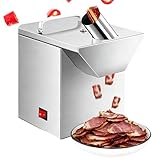 Cortadora eléctrica de delicatessen, cortador de verduras comercial, grosor de hoja ajustable, alta eficiencia, cuchillas de acero al carbono para uso intensivo