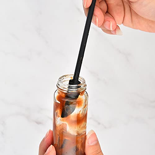 Longfite Small Silicone Spatula With Spoon Set 6 Pieces Double-End Flexible Scraper For Narrow Bottle And Jar #TOP3