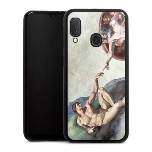Coque en silicone Samsung A20e motif Michel-Ange, l'élégance d'une œuvre d'art durable
