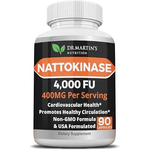Pure 4,000 FU Nattokinase Supplement | 400mg Authentic Japanese Natto Extract | for Cardiovascular & Heart Health, Blood Circulation | Helps Maintain Healthy Blood Flow | Immune System | 90 Capsules Cover
