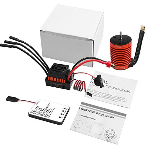 Rc Car 1:10 Scale F540 4370Kv Brushless Motor With 60A Esc And Electric Speed Controller Programming Card Classic Motor Esc Combo Set For 1/10 Rc Car Truck #TOP6