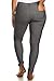 YELETE Womens Basic Five Pocket Stretch Jegging Tights Pants M/L Grey
